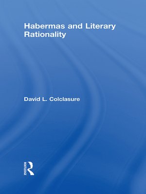 cover image of Habermas and Literary Rationality